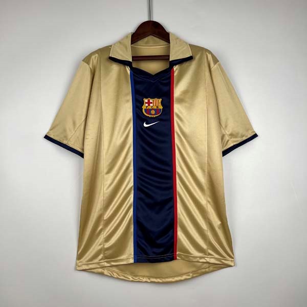 Thailandia Maglia Barcellona Retro 2002 Oro